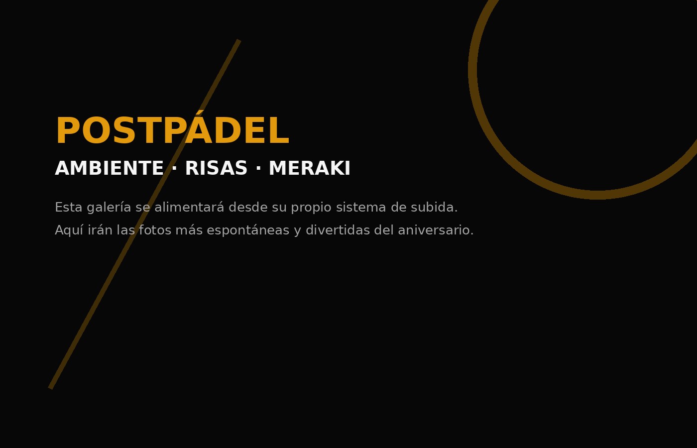 Ambiente y postpádel Meraki