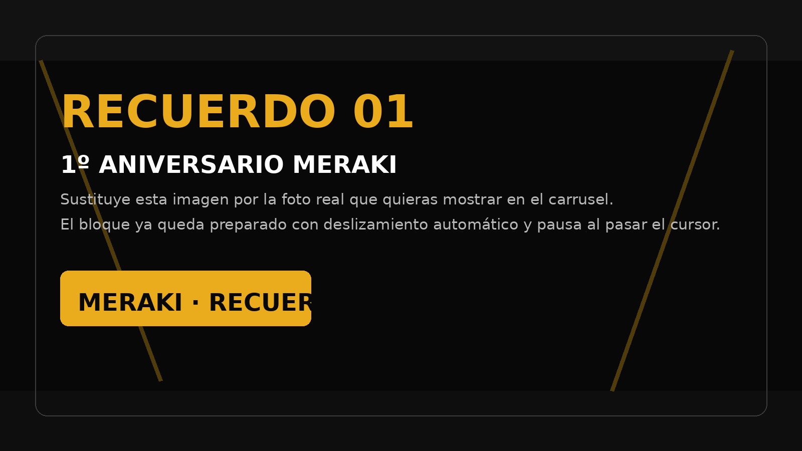 Recuerdo 1º Aniversario Meraki